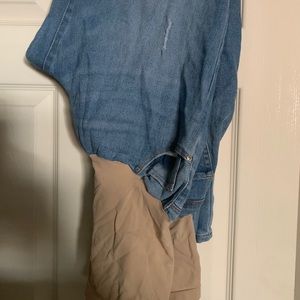 Maternity distressed jeans